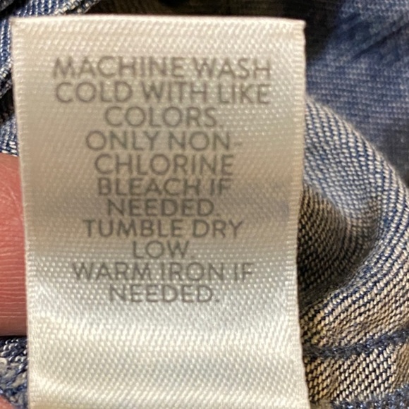 J.Jill Classic Blue Denim Wrap Skirt Large - Picture 7 of 7